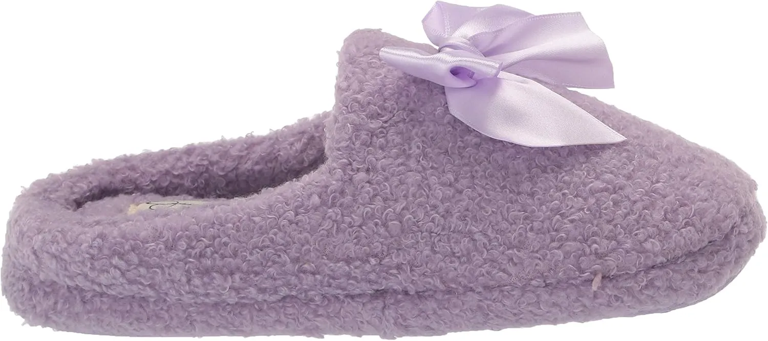 Jessica Simpson Unisex-Child Plush Marshmallow Slide on House Slipper Clog with Memory Foam