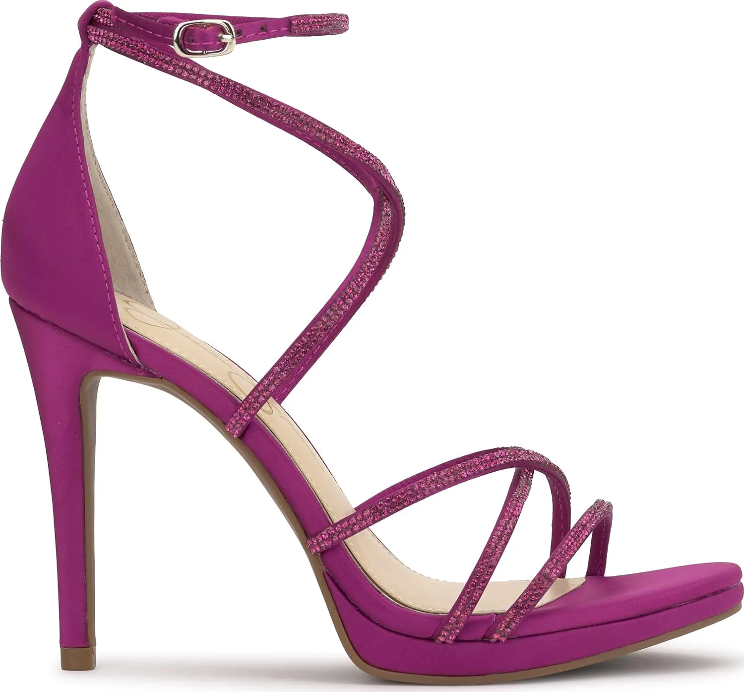 Jessica Simpson Womens Jaeya Rhinestone Strappy Dress Sandals