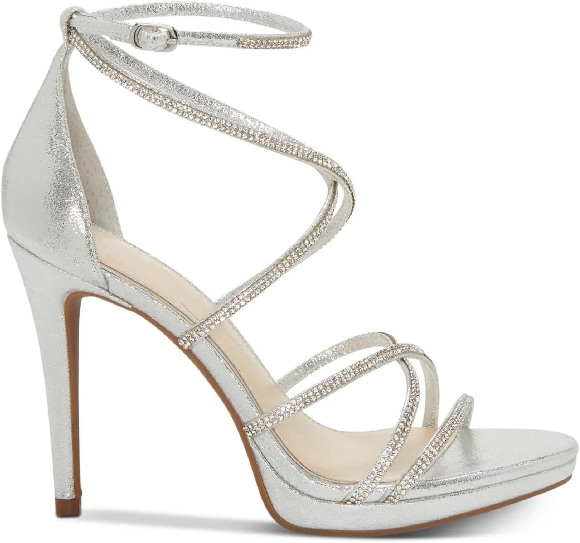 Jessica Simpson Womens Jaeya Rhinestone Strappy Dress Sandals
