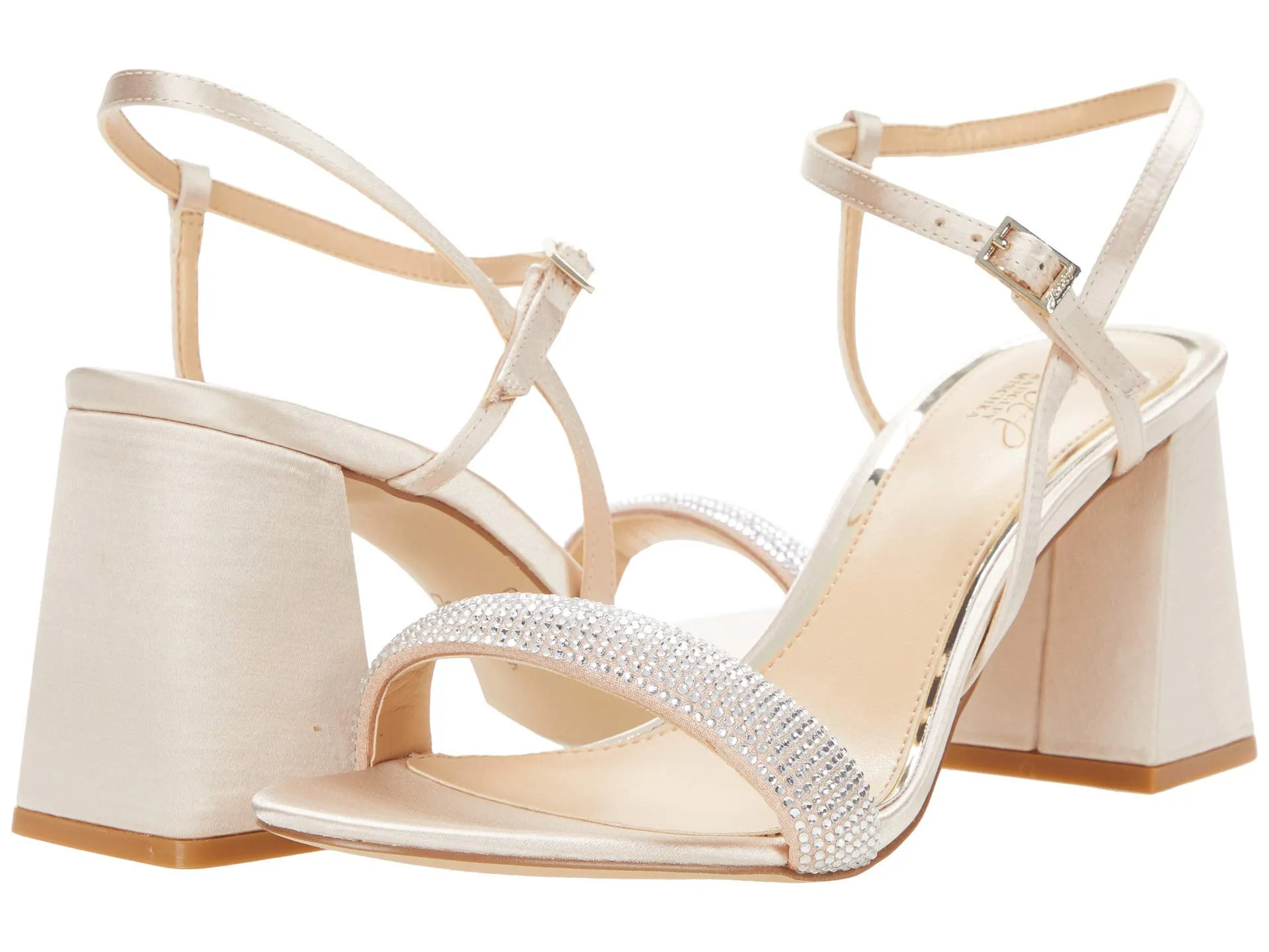 Jewel Badgley Mischka Womens Earlene Dress Sandals Beige 9 Medium (B,M)