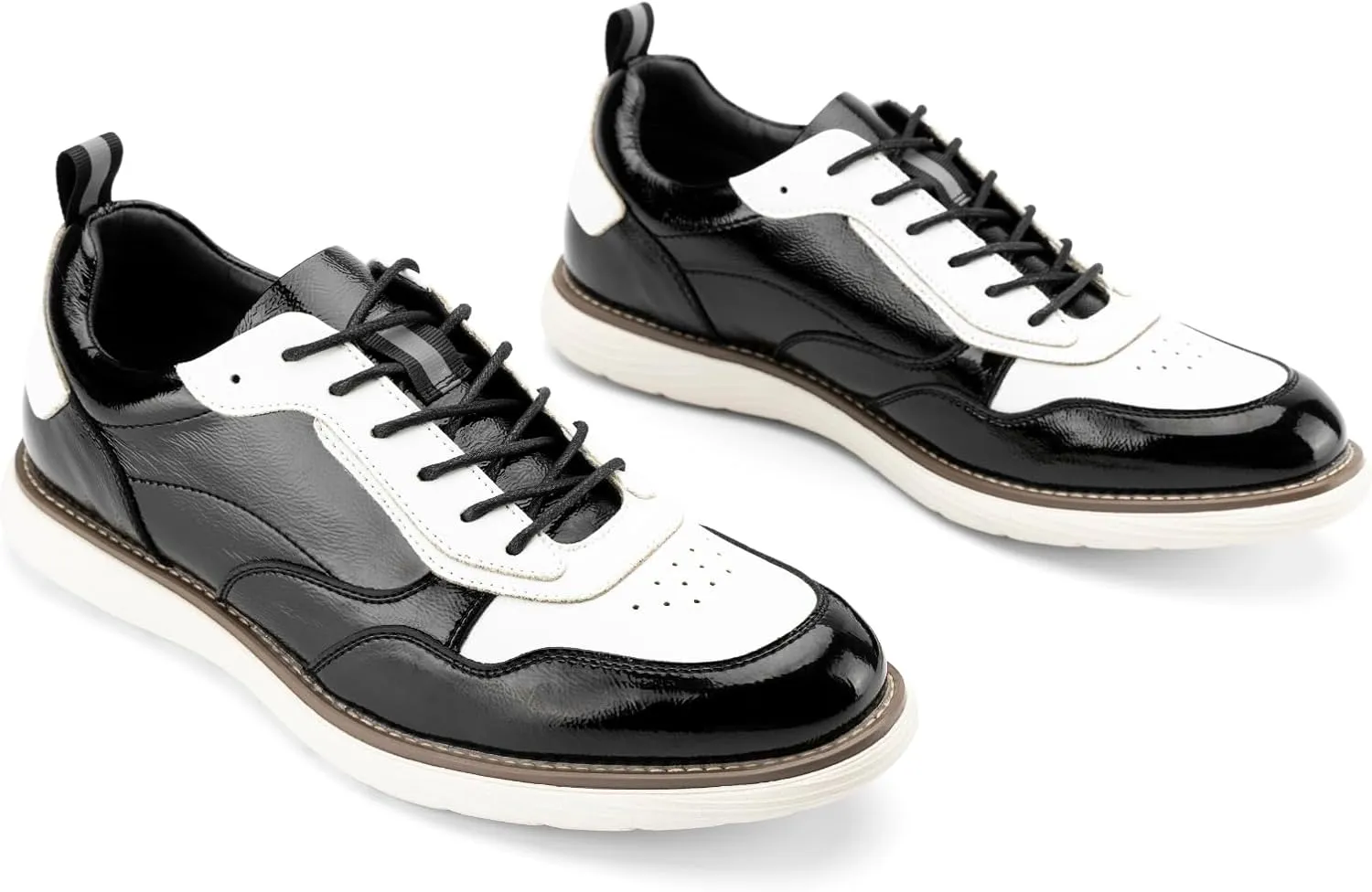 JITAI Men's Oxford Shoes,Dress Shoes Lace-up Wingtip Brogue Shoe Mens Lightweight Fashion Shoes.