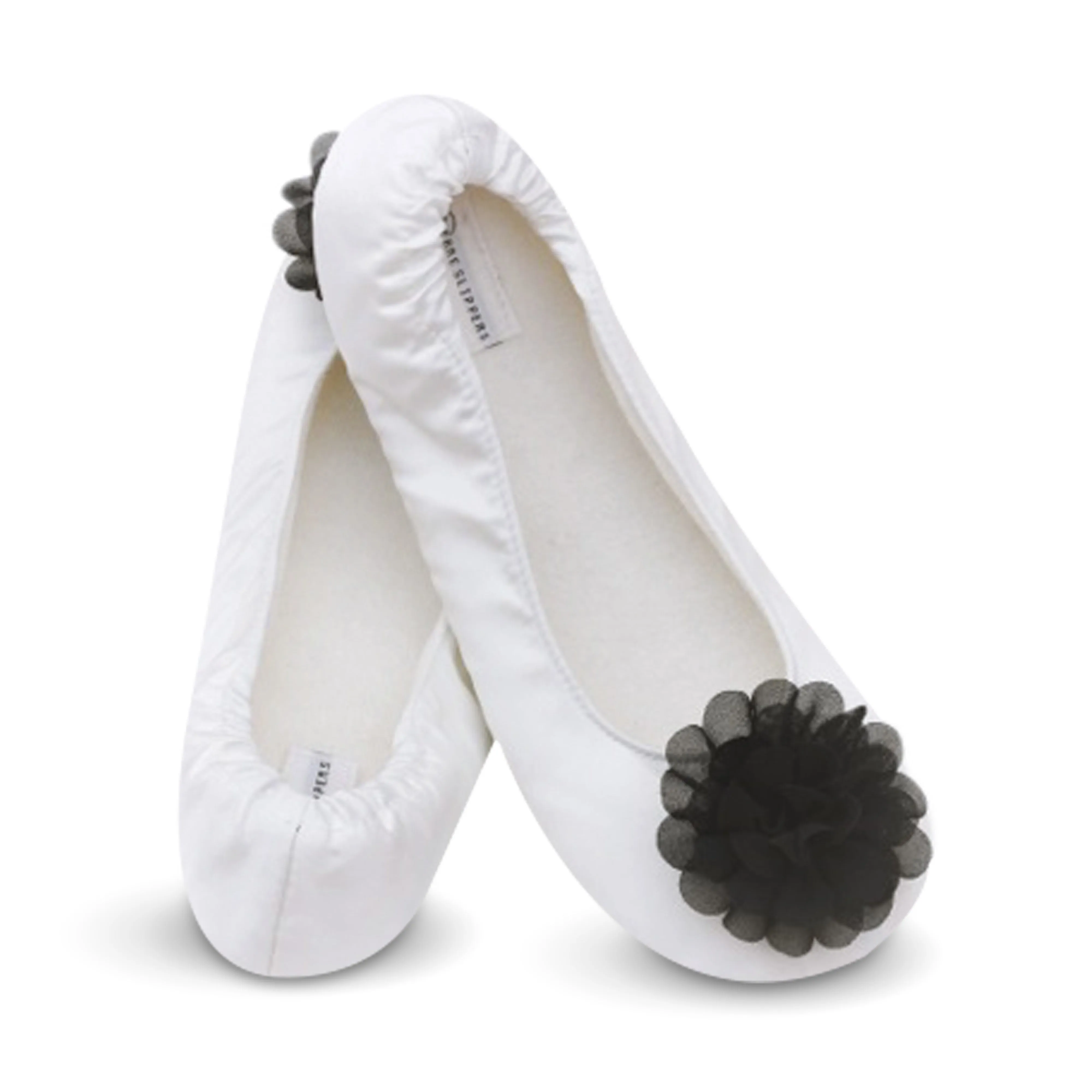 Joyful Black Bridesmaid Slippers