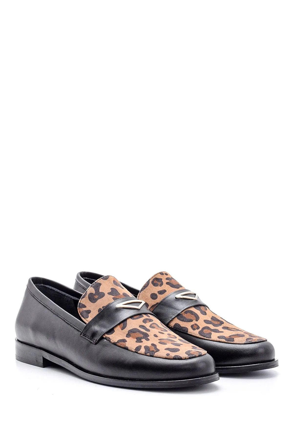 Kadın Leopar Desenli Loafer