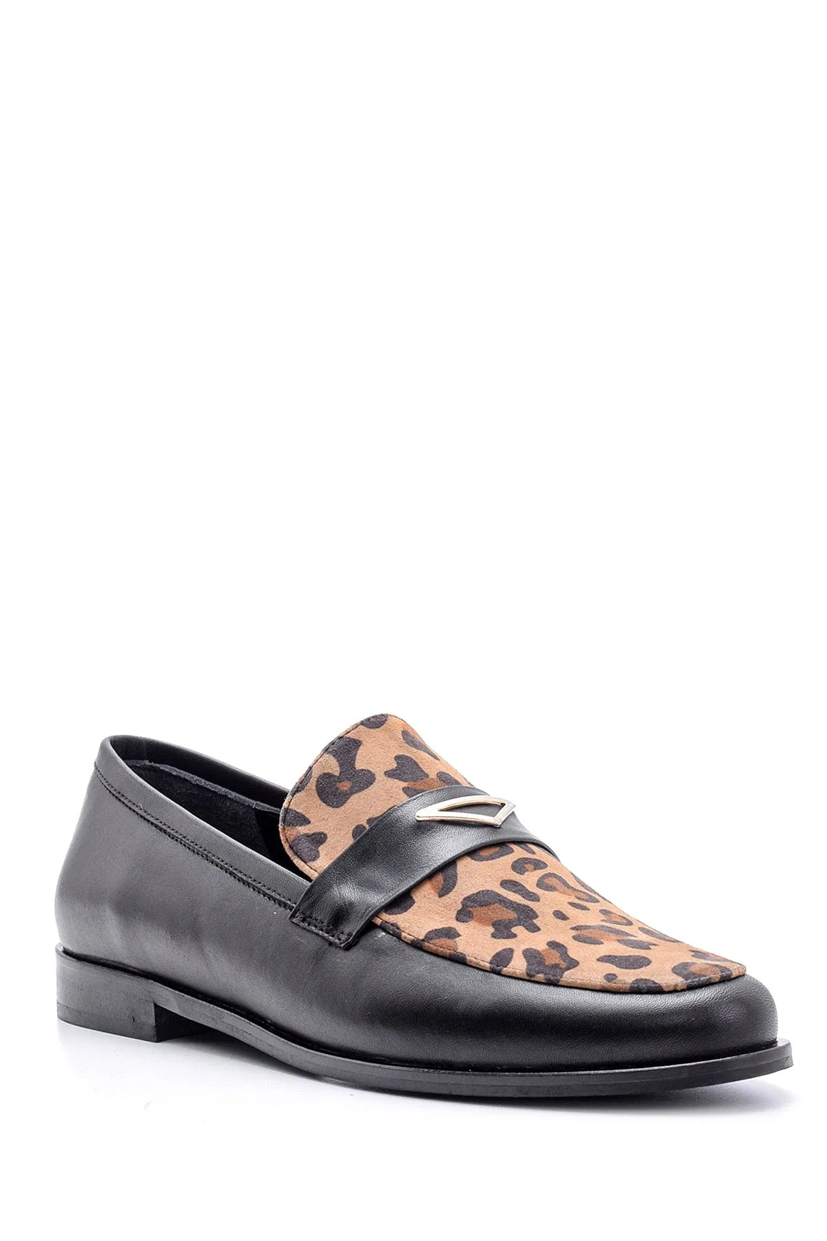 Kadın Leopar Desenli Loafer