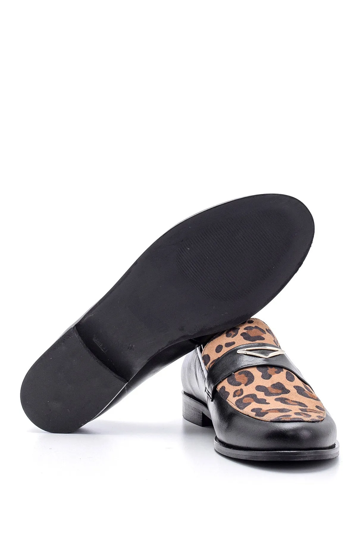 Kadın Leopar Desenli Loafer