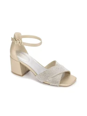 Kenneth Cole Reaction Mix X-Band Jewel RLS207929 Dress Sandal Women Gold MKAS229