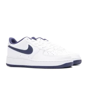 Kids Air Force 1 LV8 2 GS White Midnight Navy Football Grey FV5948-104 Sneaker