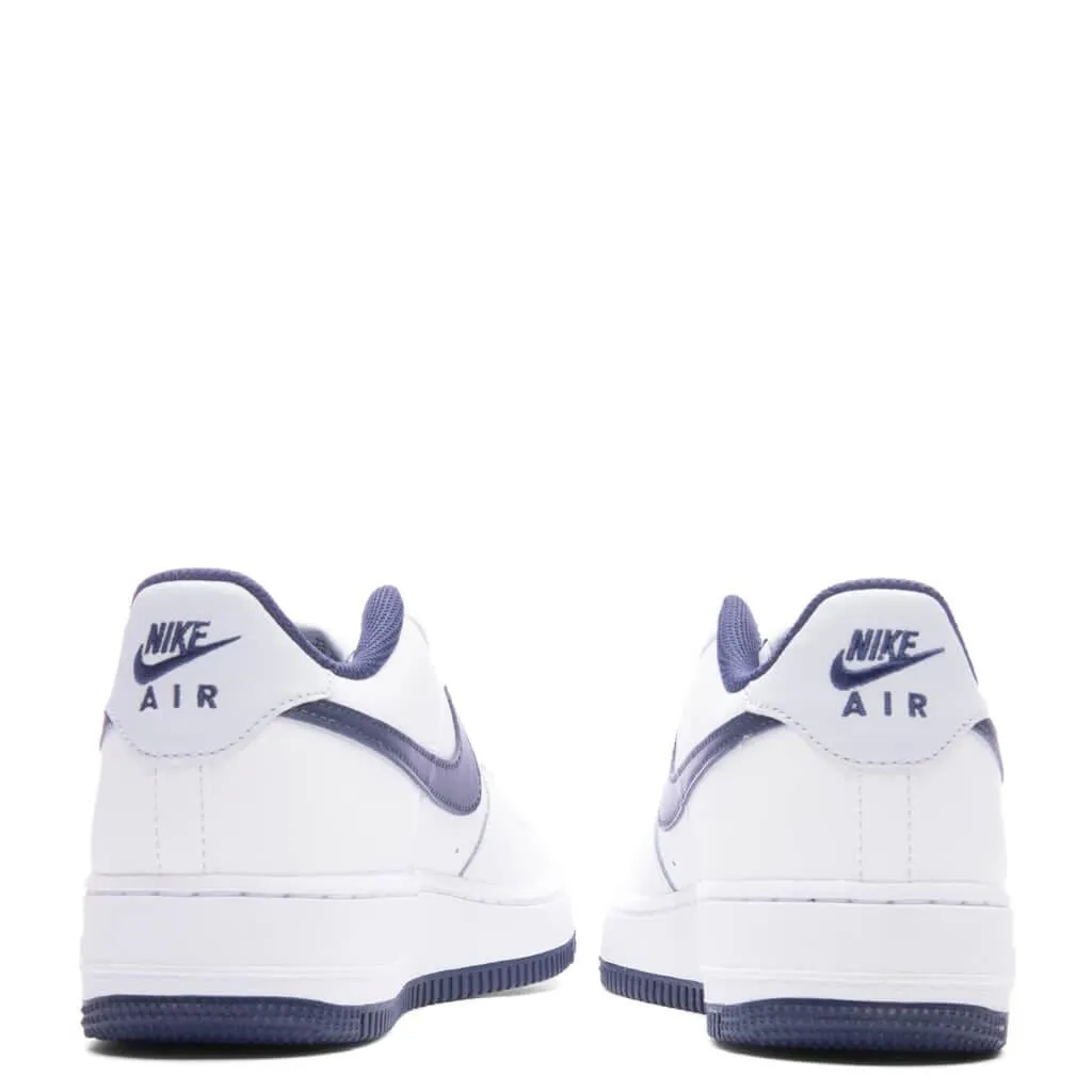 Kids Air Force 1 LV8 2 GS White Midnight Navy Football Grey FV5948-104 Sneaker