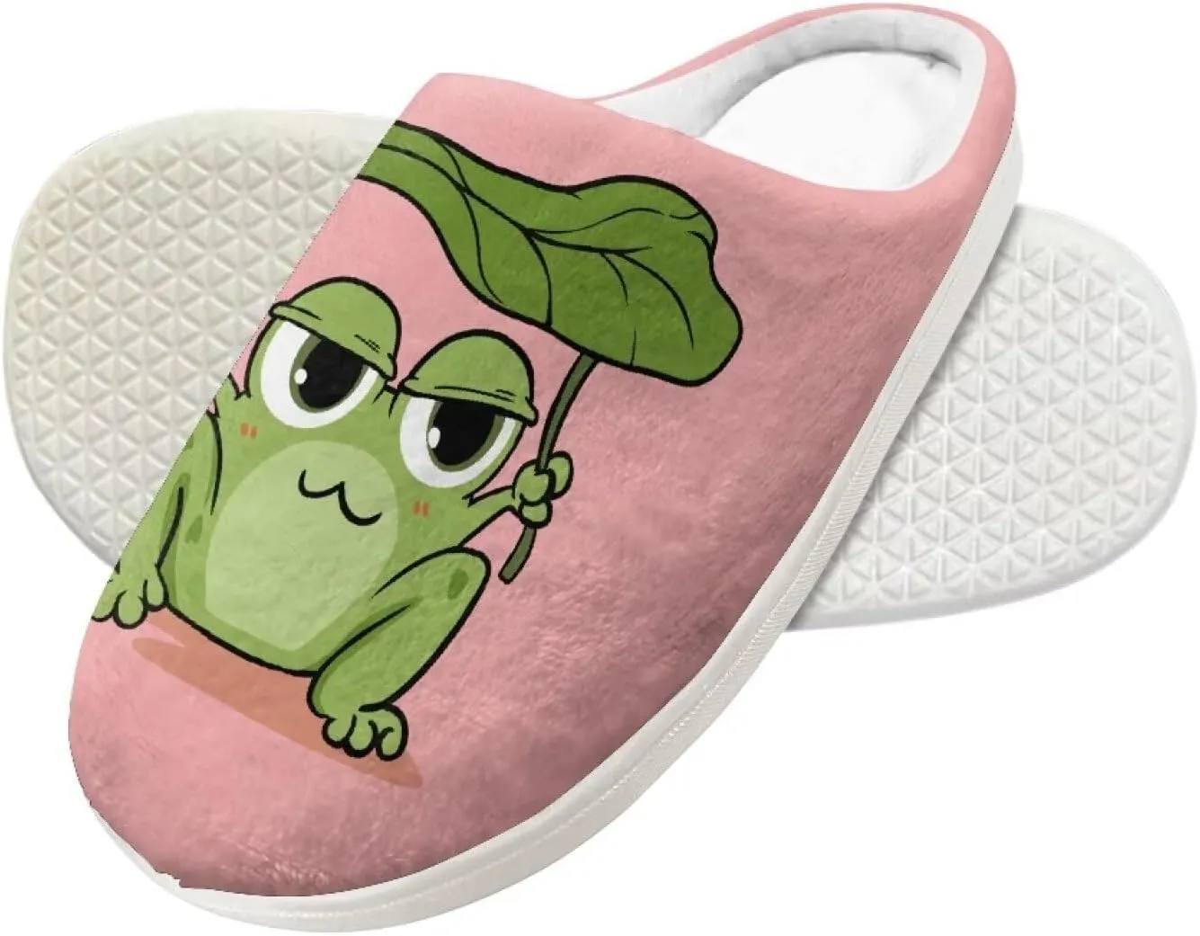 Kids Casual Bedroom Plush Slippers Non Slip Cute Pattern Novelty Home Indoor Slippers