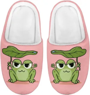 Kids Casual Bedroom Plush Slippers Non Slip Cute Pattern Novelty Home Indoor Slippers