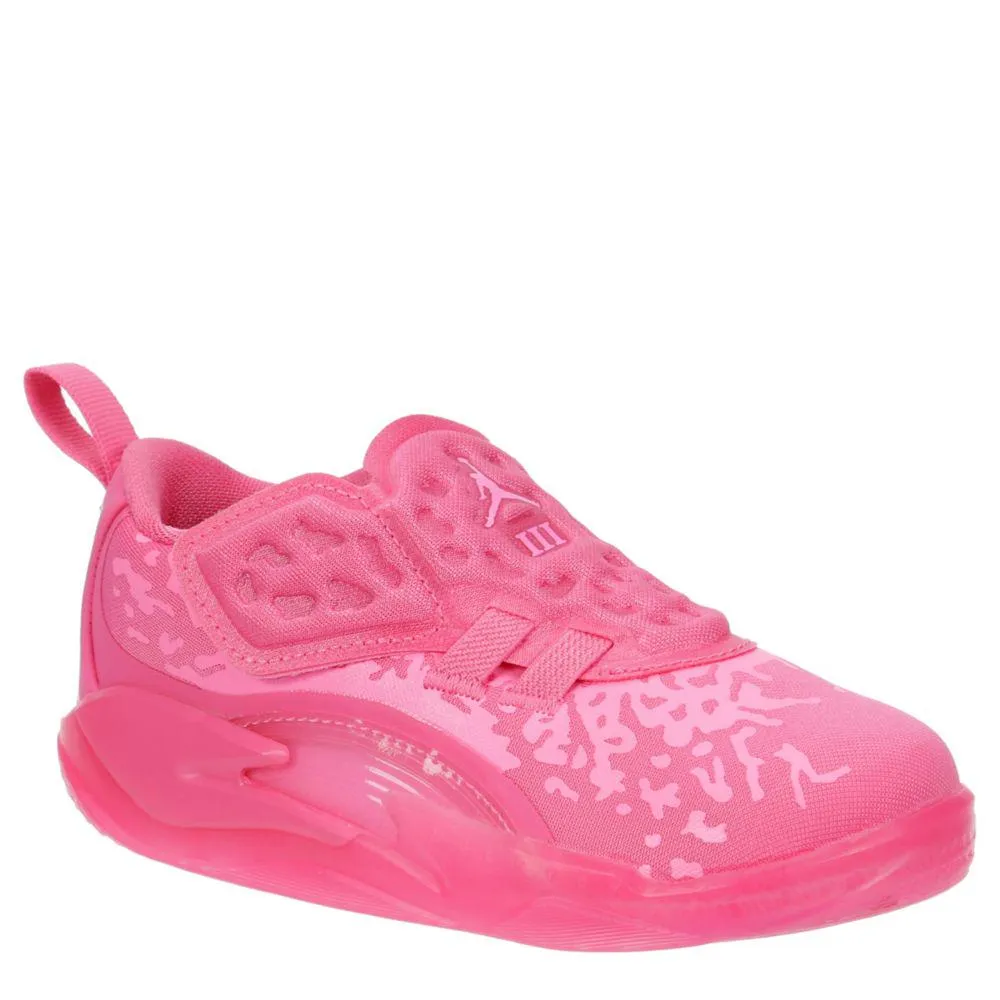 Kids Nike Air Jordan Zion 3 Pink Lotus TD Pink Glow DV3868-600 Sneaker Shoe
