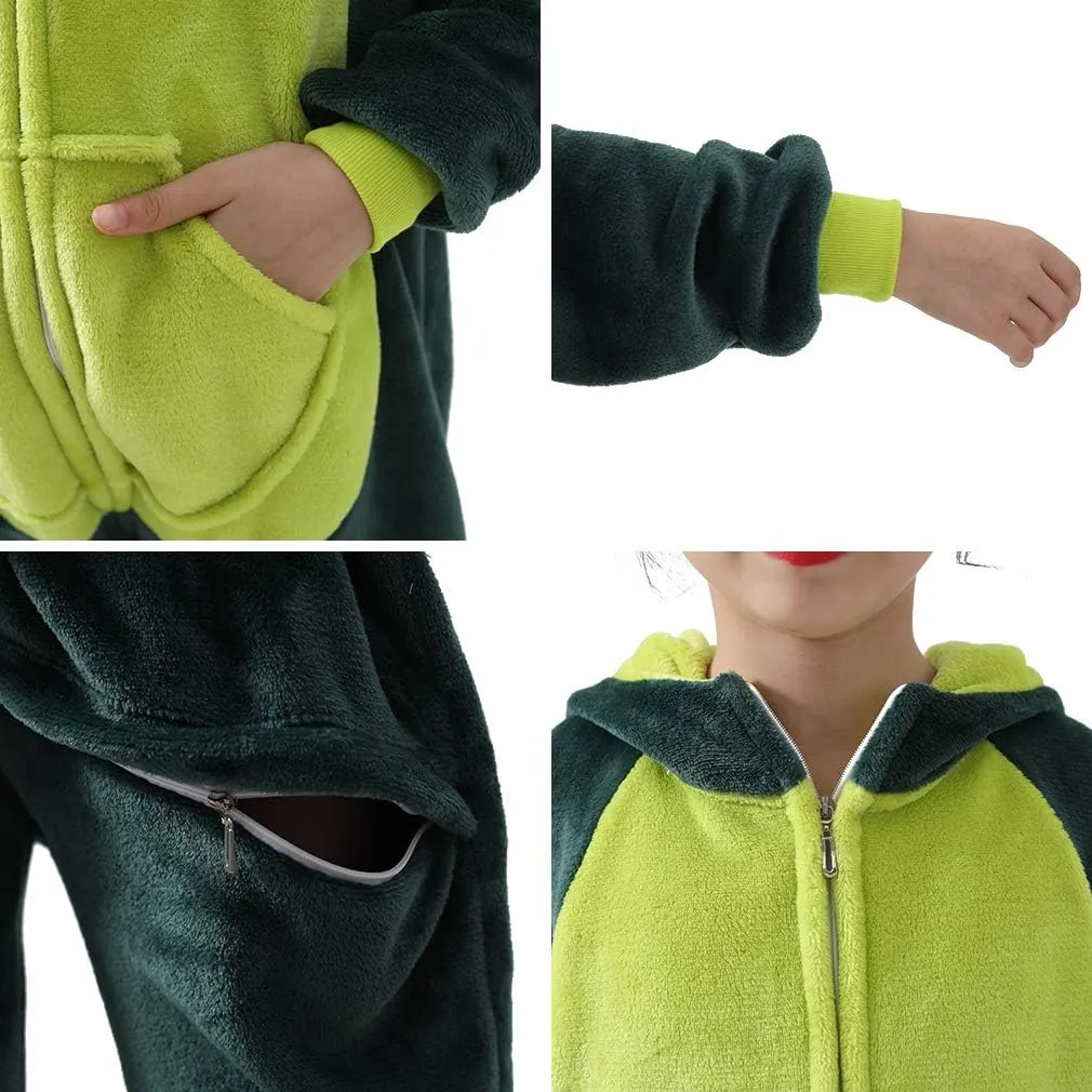 Kids Onesie Pajamas Unisex Dragon Christmas Halloween Costume Age 2-10 Years （Without Slipper ）