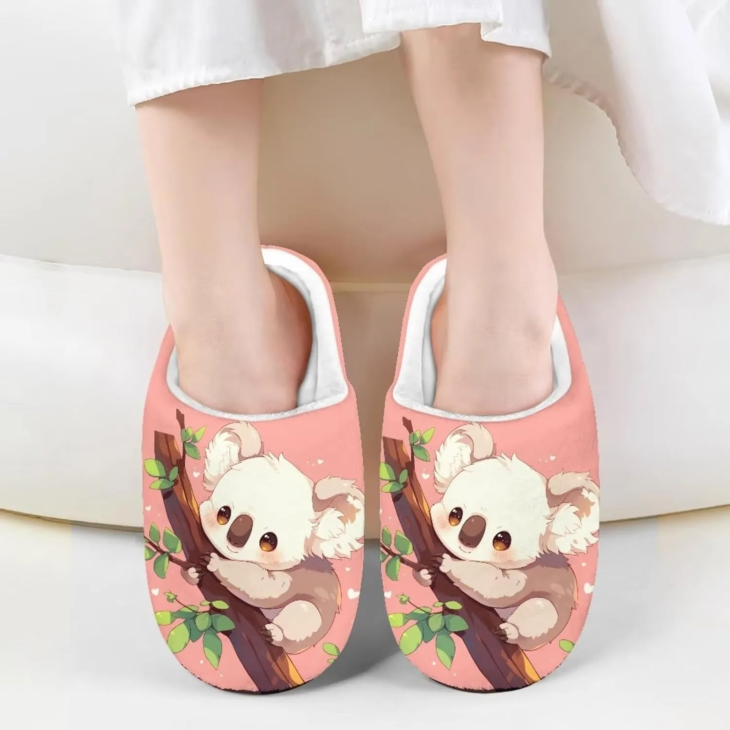 Kids Slippers for Girls Boys - Plush Fuzzy Indoor Shoes