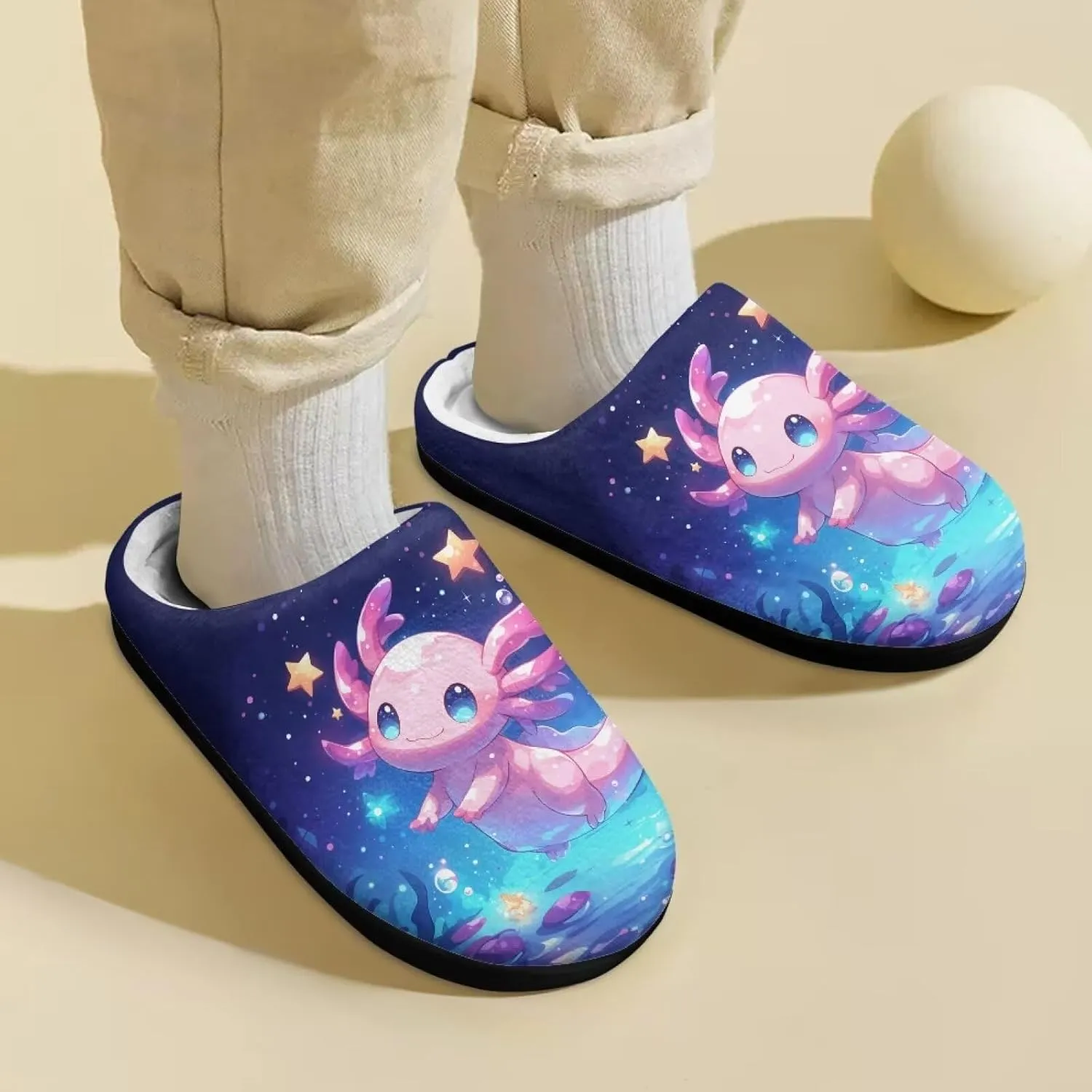 Kids Slippers for Girls Boys - Plush Fuzzy Indoor Shoes