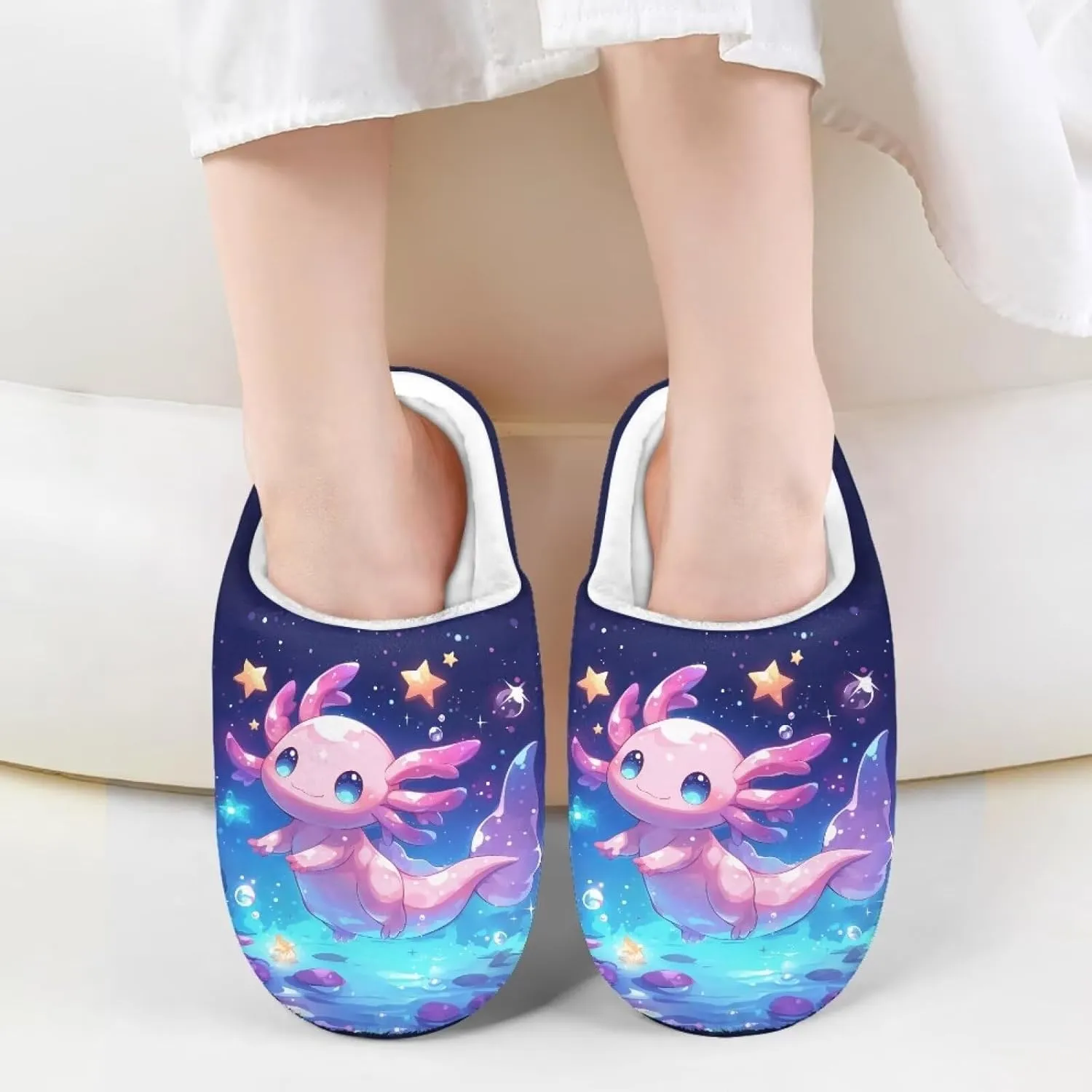 Kids Slippers for Girls Boys - Plush Fuzzy Indoor Shoes