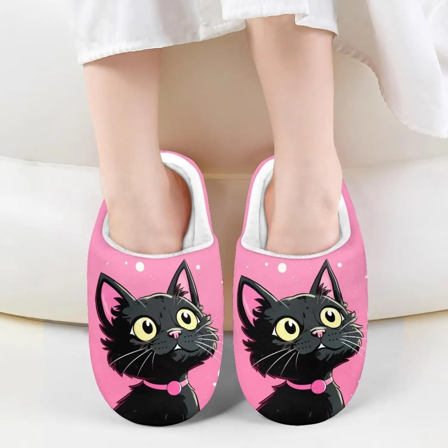 Kids Slippers for Girls Boys - Plush Fuzzy Indoor Shoes