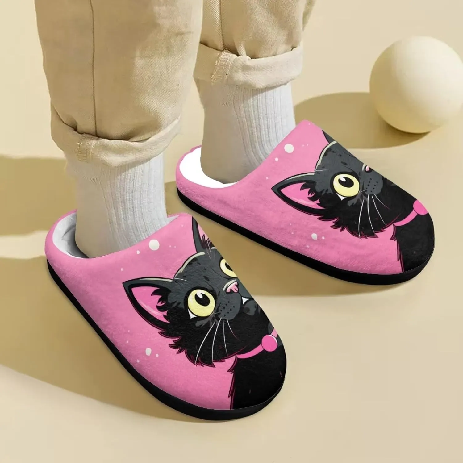 Kids Slippers for Girls Boys - Plush Fuzzy Indoor Shoes