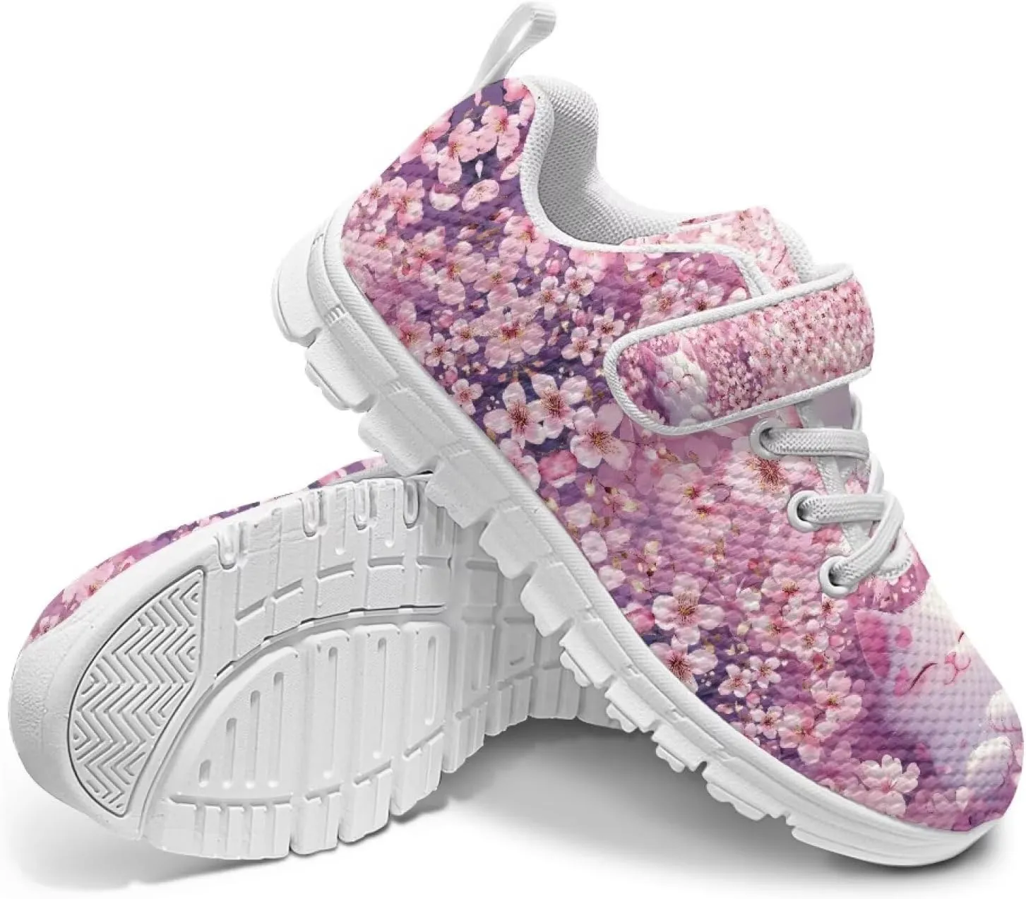 Kids Sneakers for Boys Girls Single Buckle Running Tennis Shoes Breathable Lightweight Sport Athletic Shoe for Little Kids Size 11-15 White Sole