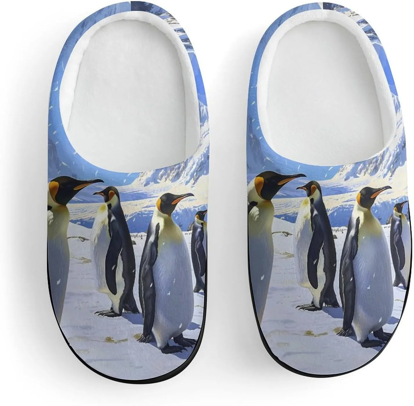 King Penguins Cute Cotton Slippers Anti-slip House Shoe Slipper Indoor Outdoor