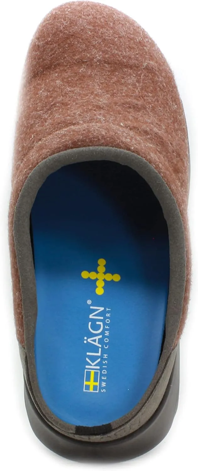 KLÄGN Men's Indoor/Outdoor Felt Slipper Clogs