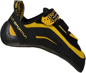 La Sportiva Men's Miura VS Performance Rock Climbing Shoe, Black/Yellow, 4