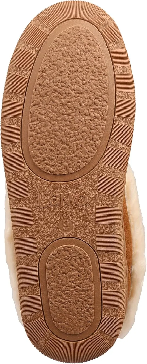 Lamo Men Henry Bootie Slippers for Men - Premium Suede Upper, Luxurious Faux Fur Lining, Ortholite Foam Footbed with Australian Sheepskin - Stylish for Indoor Outdoor Use (Chestnut)