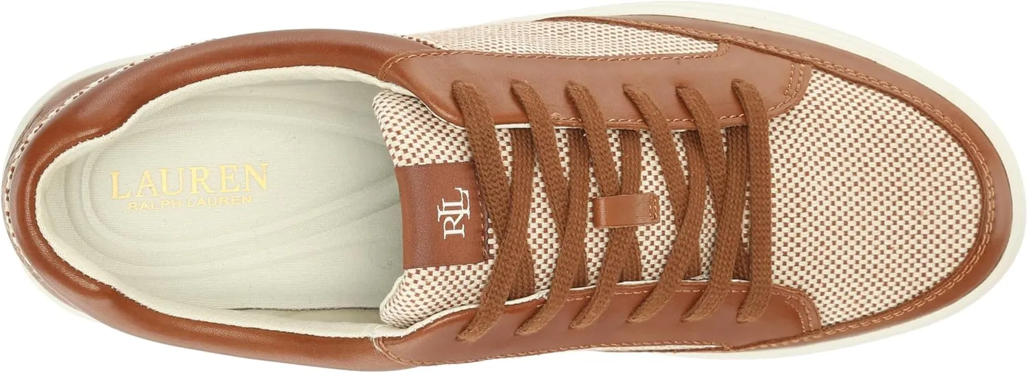 Lauren Ralph Lauren Women's Hailey Iv Canvas & Leather Sneaker