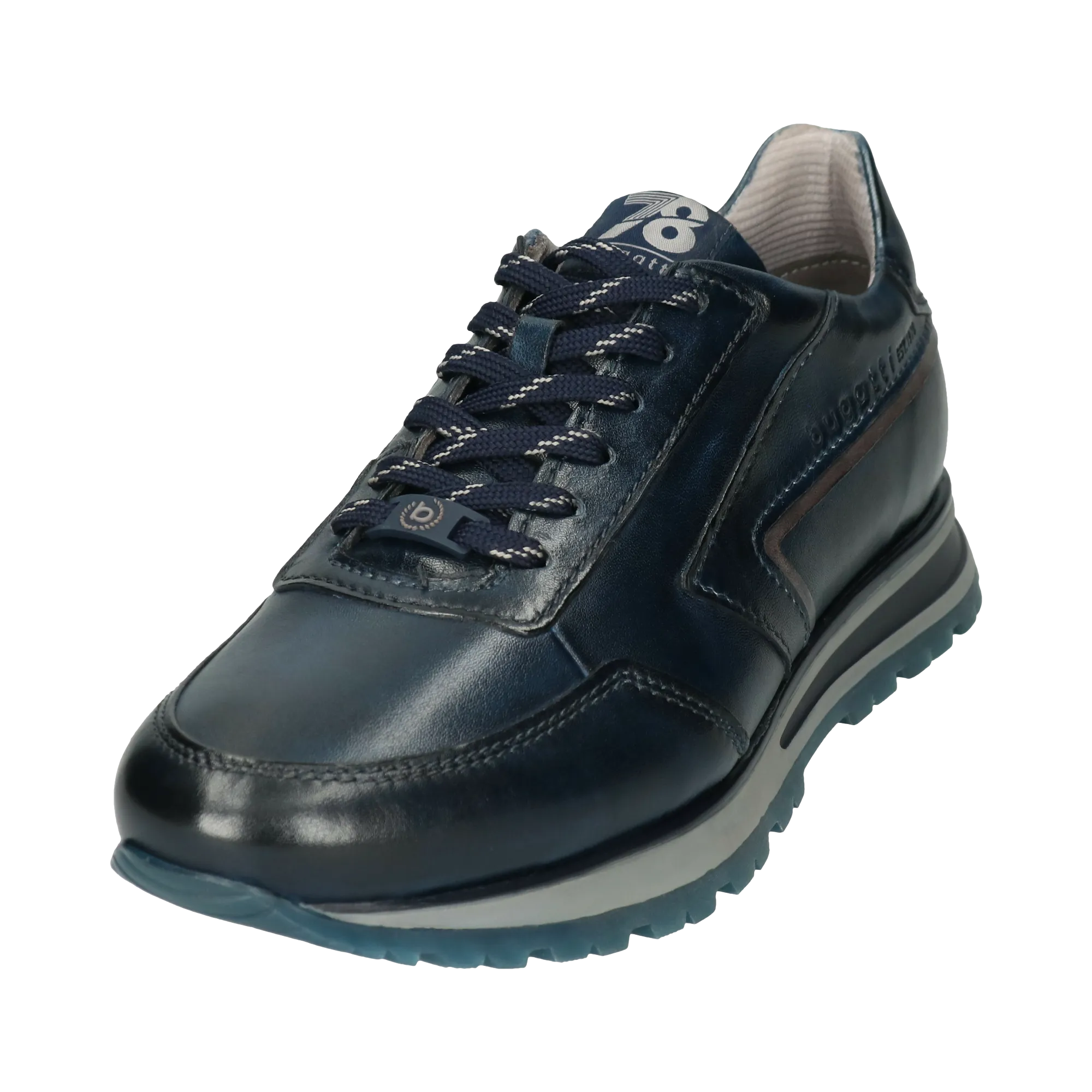 Leder Sneaker dunkelblau