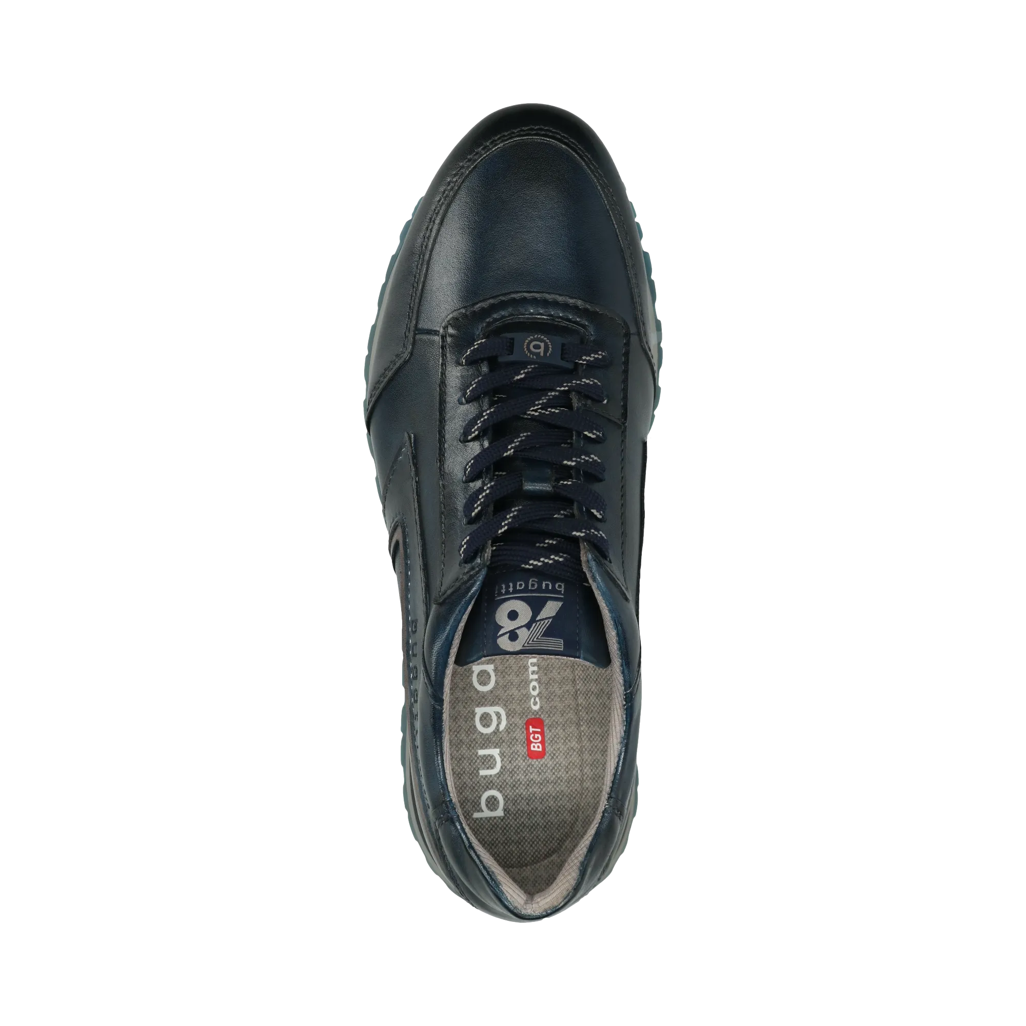 Leder Sneaker dunkelblau