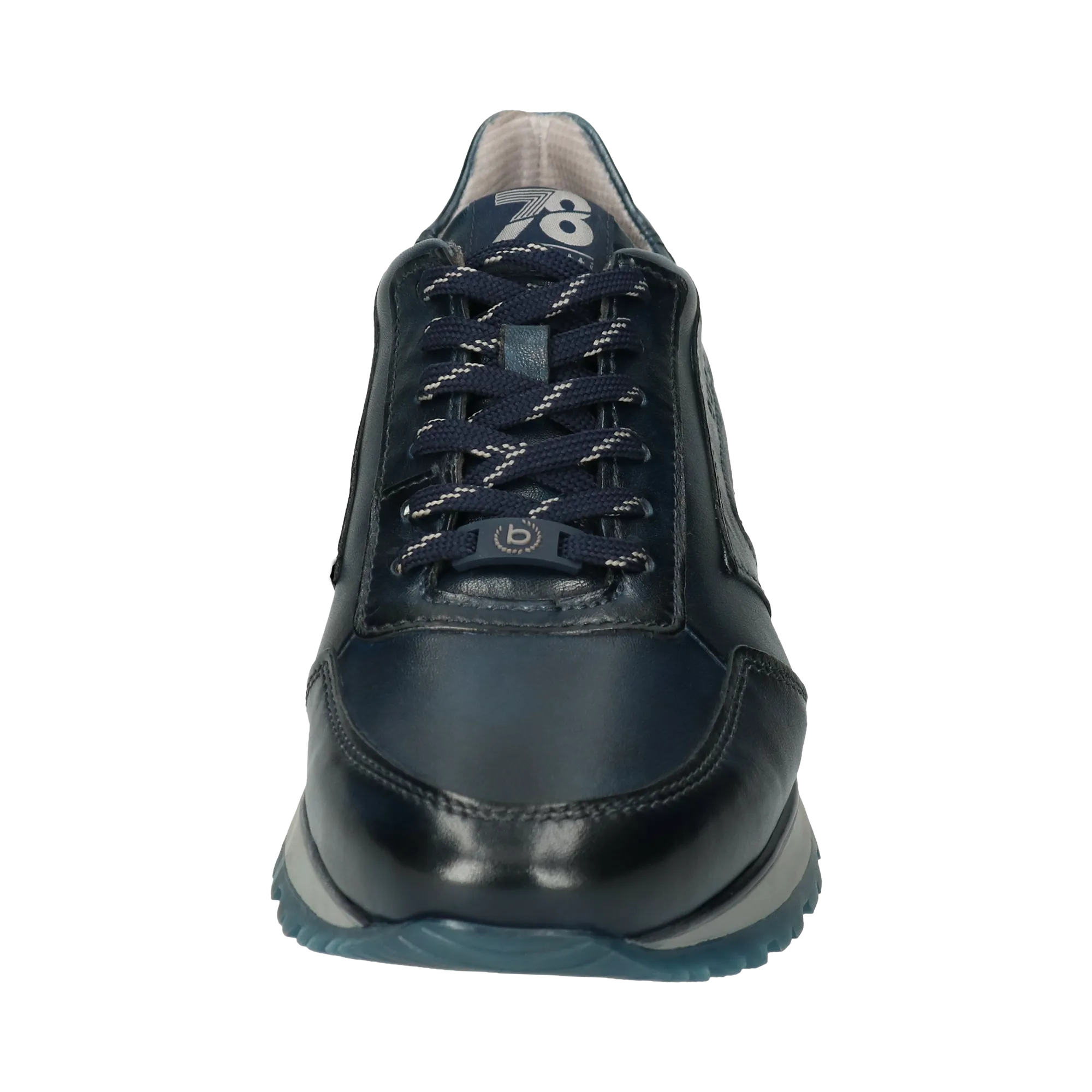 Leder Sneaker dunkelblau