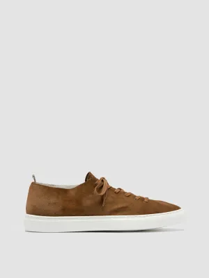 LEGGERA 001 - Sneakers Basse in Pelle Scamosciata Marrone