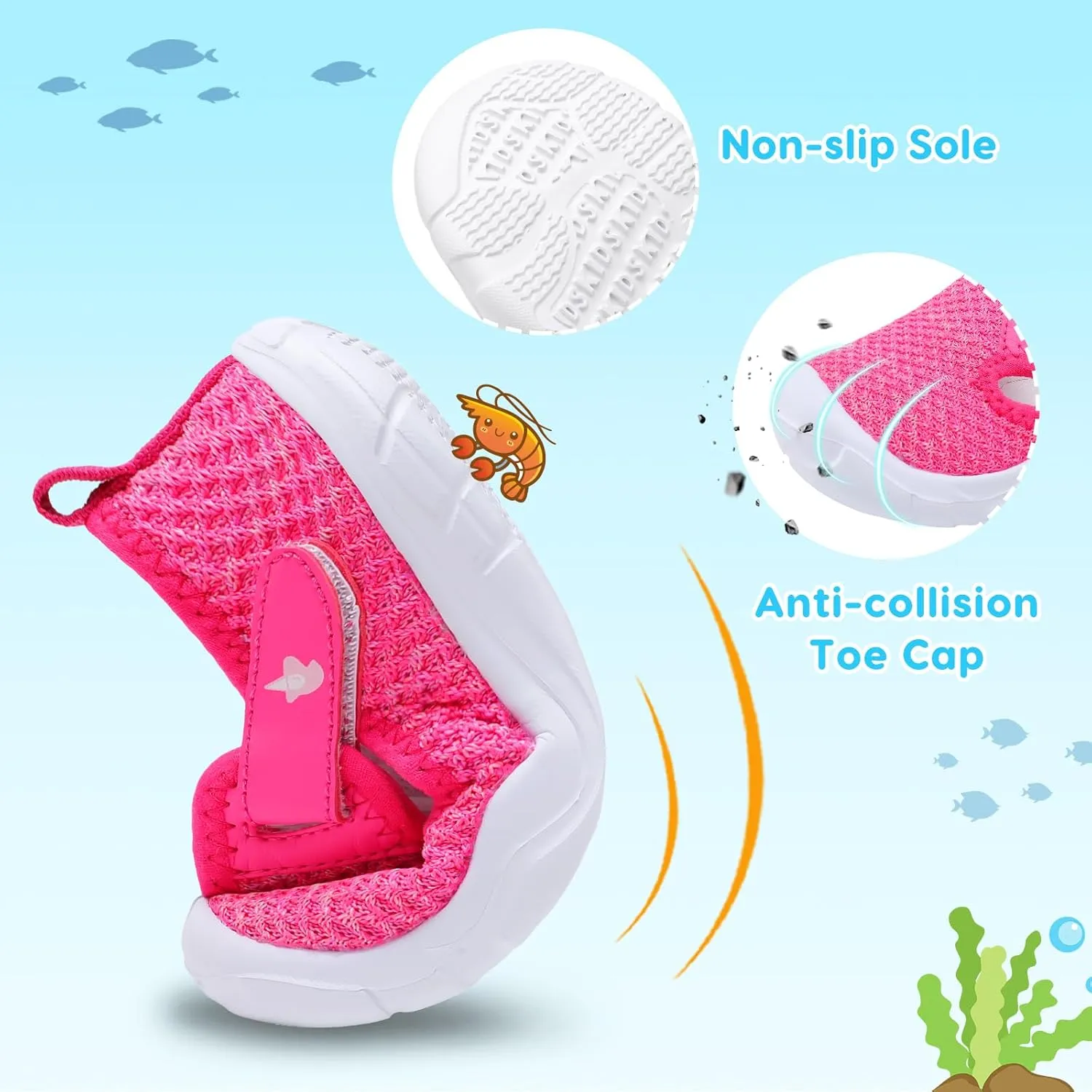 LeIsfIt Toddler Shoes Boys Girls Barefoot Shoes Wide Toe Box Shoes Lightweight Walking Shoes Slip On Tennis Shoes