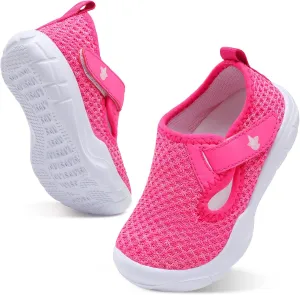 LeIsfIt Toddler Shoes Boys Girls Barefoot Shoes Wide Toe Box Shoes Lightweight Walking Shoes Slip On Tennis Shoes