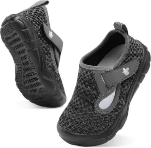 LeIsfIt Toddler Shoes Boys Girls Barefoot Shoes Wide Toe Box Shoes Lightweight Walking Shoes Slip On Tennis Shoes