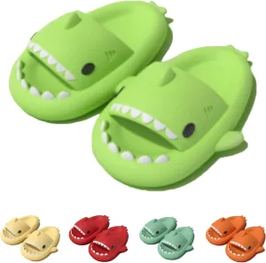 LELEBEAR Shark Slides Adult Cloudy Cute Shark Slippers For Women Men