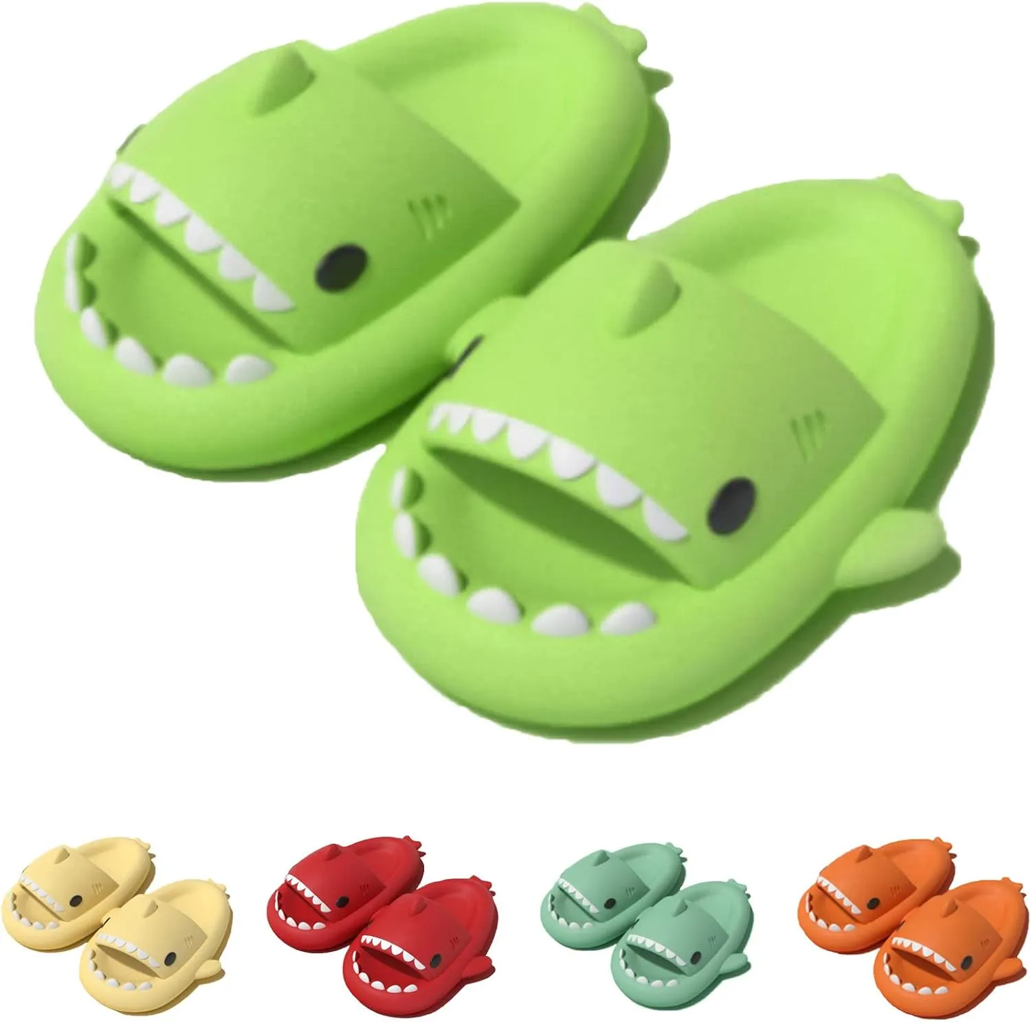 LELEBEAR Shark Slides Adult Cloudy Cute Shark Slippers For Women Men