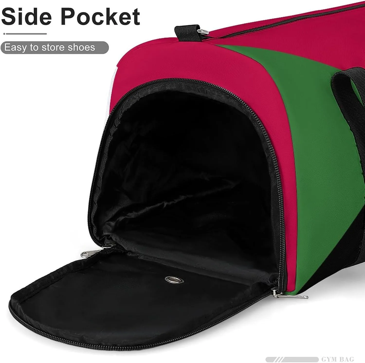Lightweight Western Sahara Flag Sports Duffel Bag for Men Women Shoe Compartment