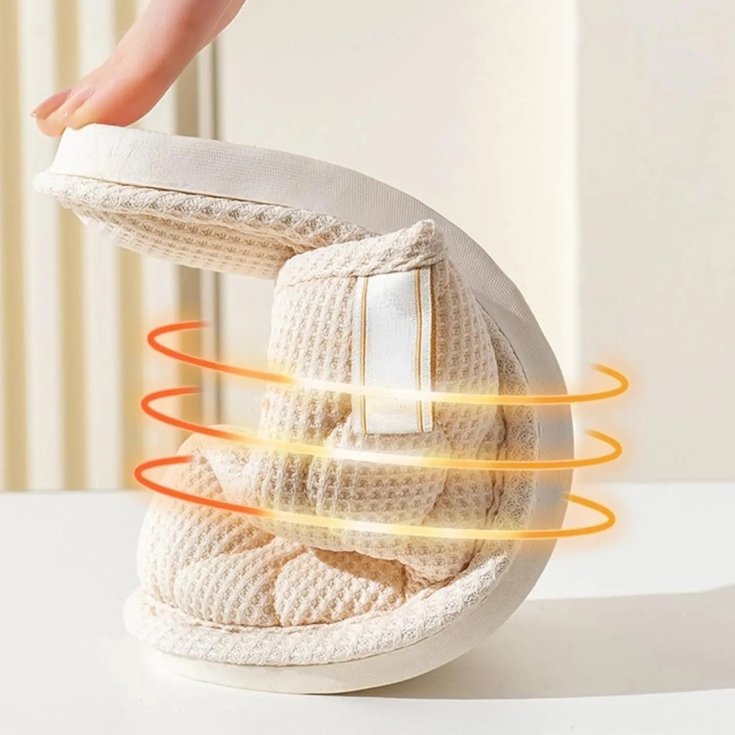 Linen House Slippers Indoor Lightweight Soft Sole Bedroom Slippers Shoes Couple Home Slippers Non-Slip Plush Cotton Autumn Slippers Slides Winter Warm Slippers for Women Men