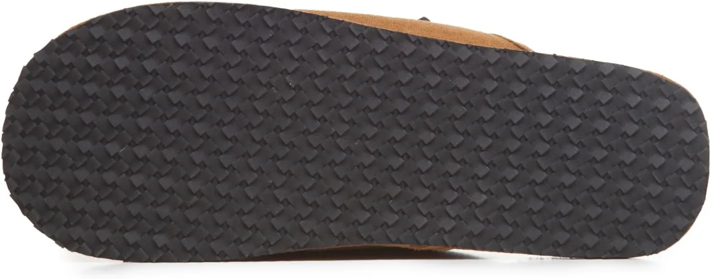 Lucky Brand Micro-Suede Scuff Indoor Slippers for Men with Plush Lining