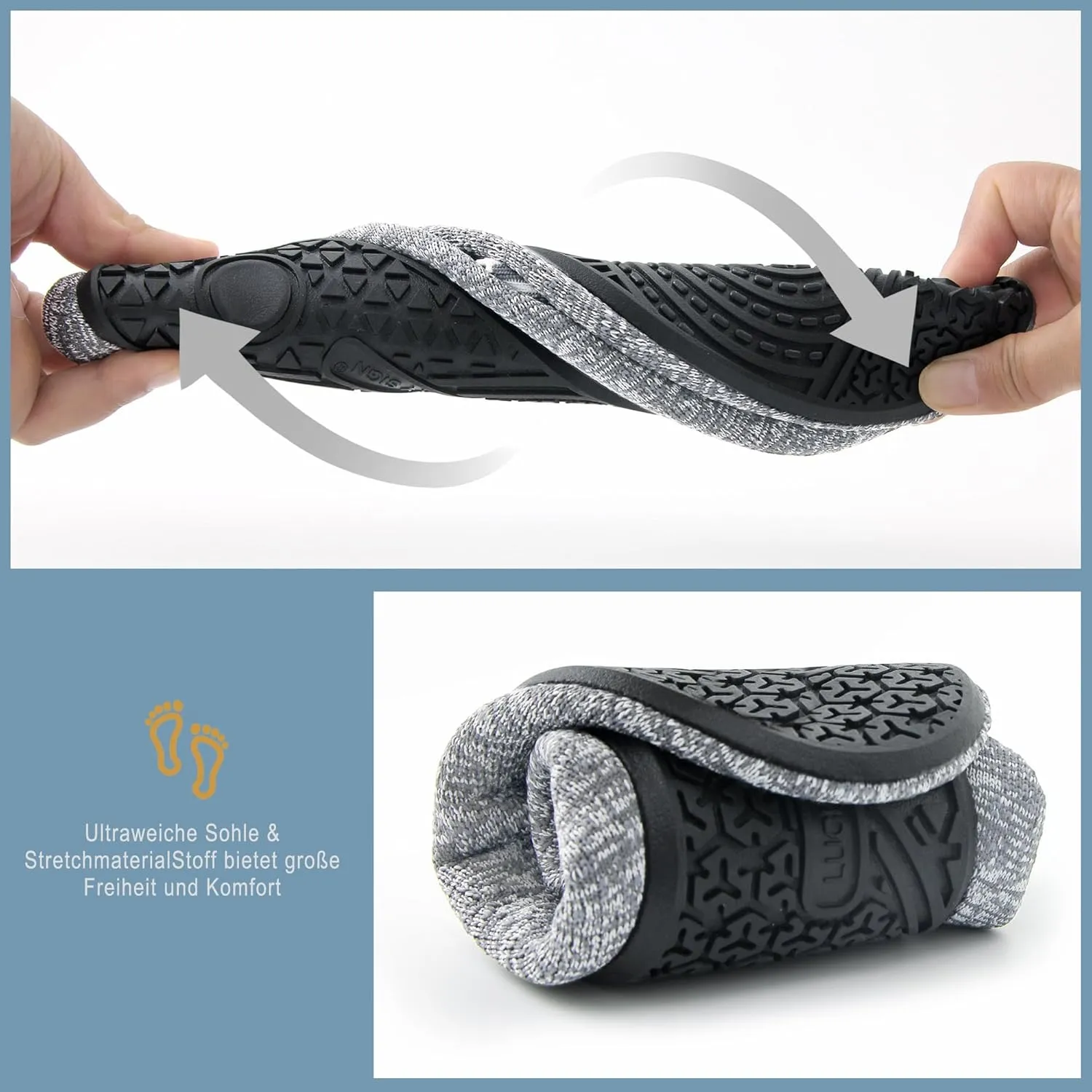 Lucky Sign House Slippers for Mens Womens, Lightweight Non-Slip Home Sock Shoes Rubber Sole Yoga Shoes Indoor Outdoor