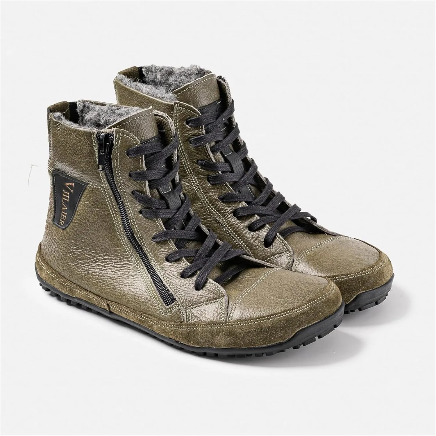 Magic Shoes Alaskan Mens, Barefoot Winter Boots Women, Non-Slip Hiking Footwear With Fleece Lined, Comfort Warm Work Boots Grounded Shoes Zero Drop Booties for Walking Fishing Trekking