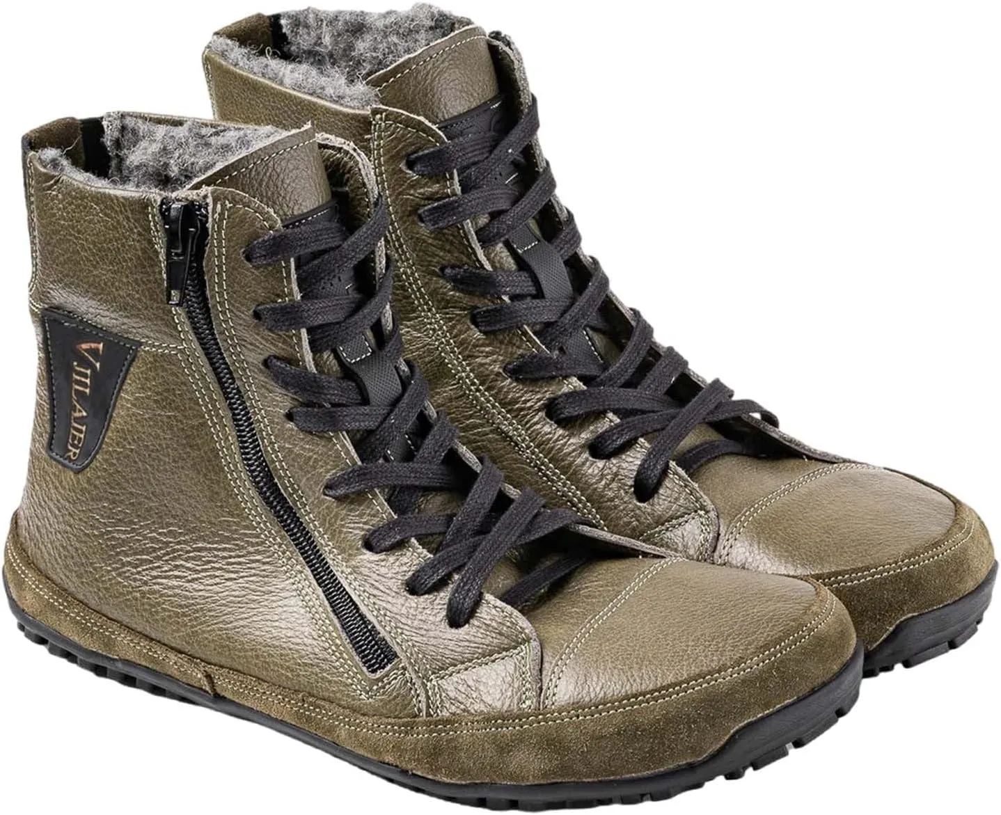 Magic Shoes Alaskan Mens, Barefoot Winter Boots Women, Non-Slip Hiking Footwear With Fleece Lined, Comfort Warm Work Boots Grounded Shoes Zero Drop Booties for Walking Fishing Trekking