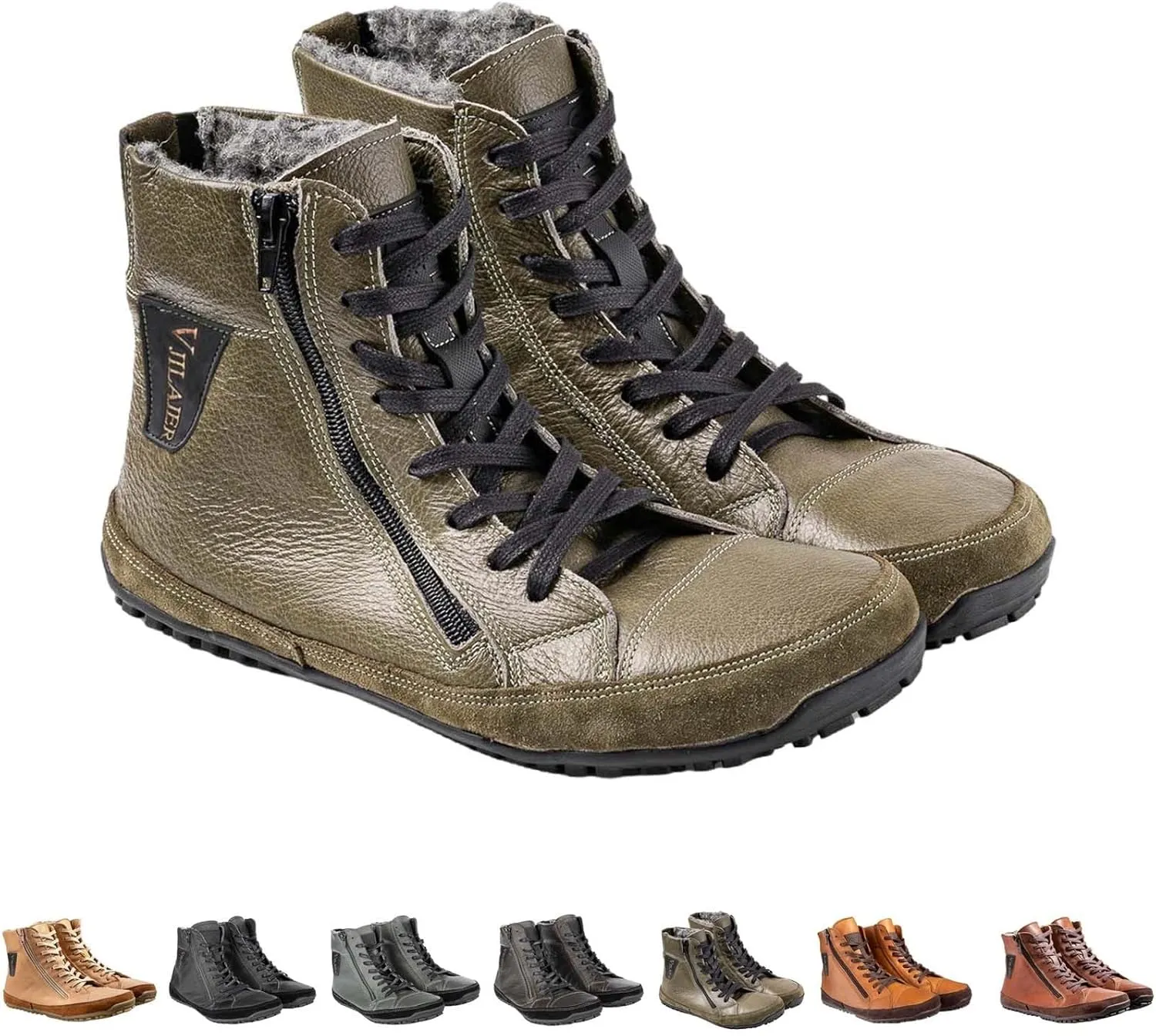 Magic Shoes Alaskan Mens, Barefoot Winter Boots Women, Non-Slip Hiking Footwear With Fleece Lined, Comfort Warm Work Boots Grounded Shoes Zero Drop Booties for Walking Fishing Trekking