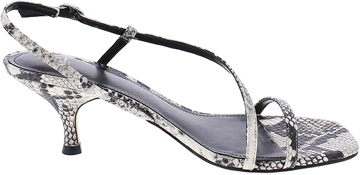 Marc Fisher LTD Womens Gove 2 Leather Dress Sandals B/W 9 Medium (B,M)