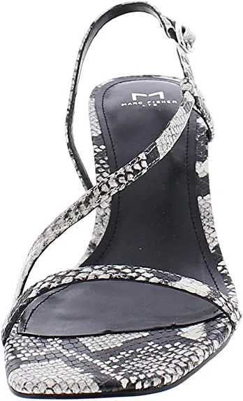 Marc Fisher LTD Womens Gove 2 Leather Dress Sandals B/W 9 Medium (B,M)