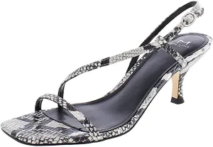 Marc Fisher LTD Womens Gove 2 Leather Dress Sandals B/W 9 Medium (B,M)