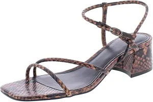 Marc Fisher LTD Womens Jiny 2 Leather Dress Sandals Brown 6.5 Medium (B,M)