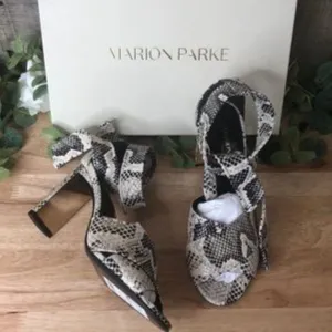 Marion Parke Women's Leah Ankle Tie High Heel Sandals 38
