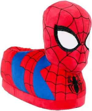 Marvel Slippers from Happy Feet - Officially Licensed Slippers for Kids & Adults - Superhero Character Slippers for Boys, Girls, Men, & Women - Happy Feet Mens & Womens Fluffy Slippers