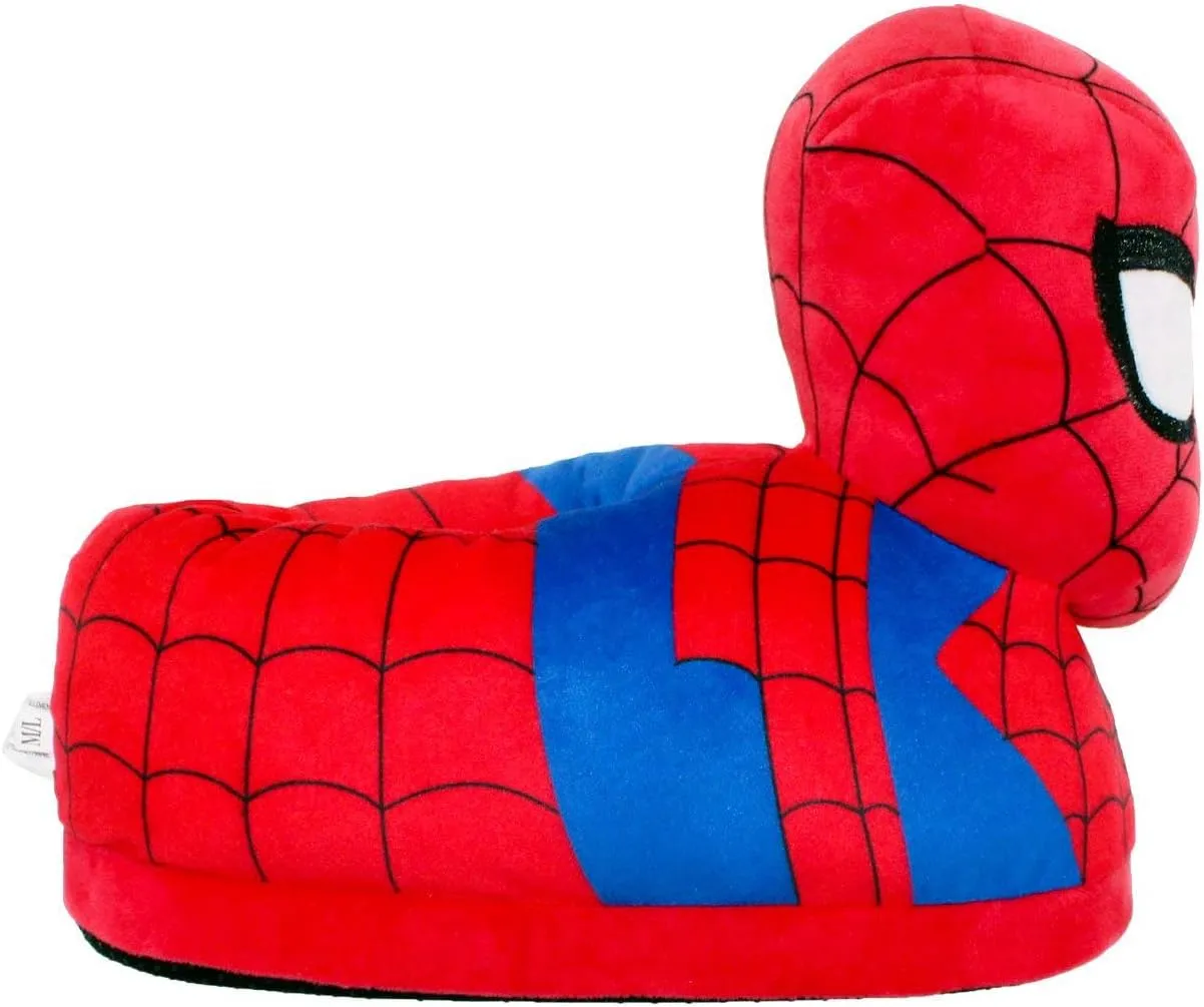 Marvel Slippers from Happy Feet - Officially Licensed Slippers for Kids & Adults - Superhero Character Slippers for Boys, Girls, Men, & Women - Happy Feet Mens & Womens Fluffy Slippers